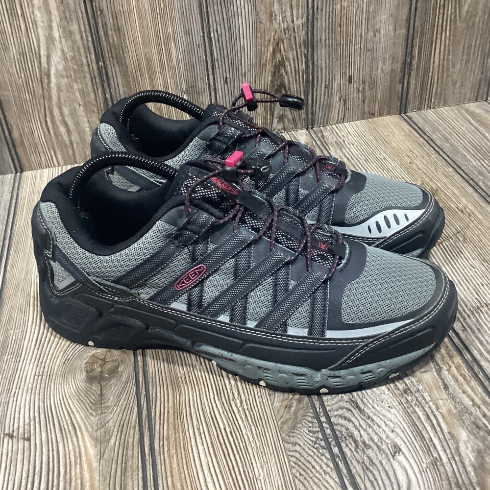 Keen Asheville Aluminum Toe ESD Work Shoes Womens Size 8.5 Gray Lace Up Sneakers